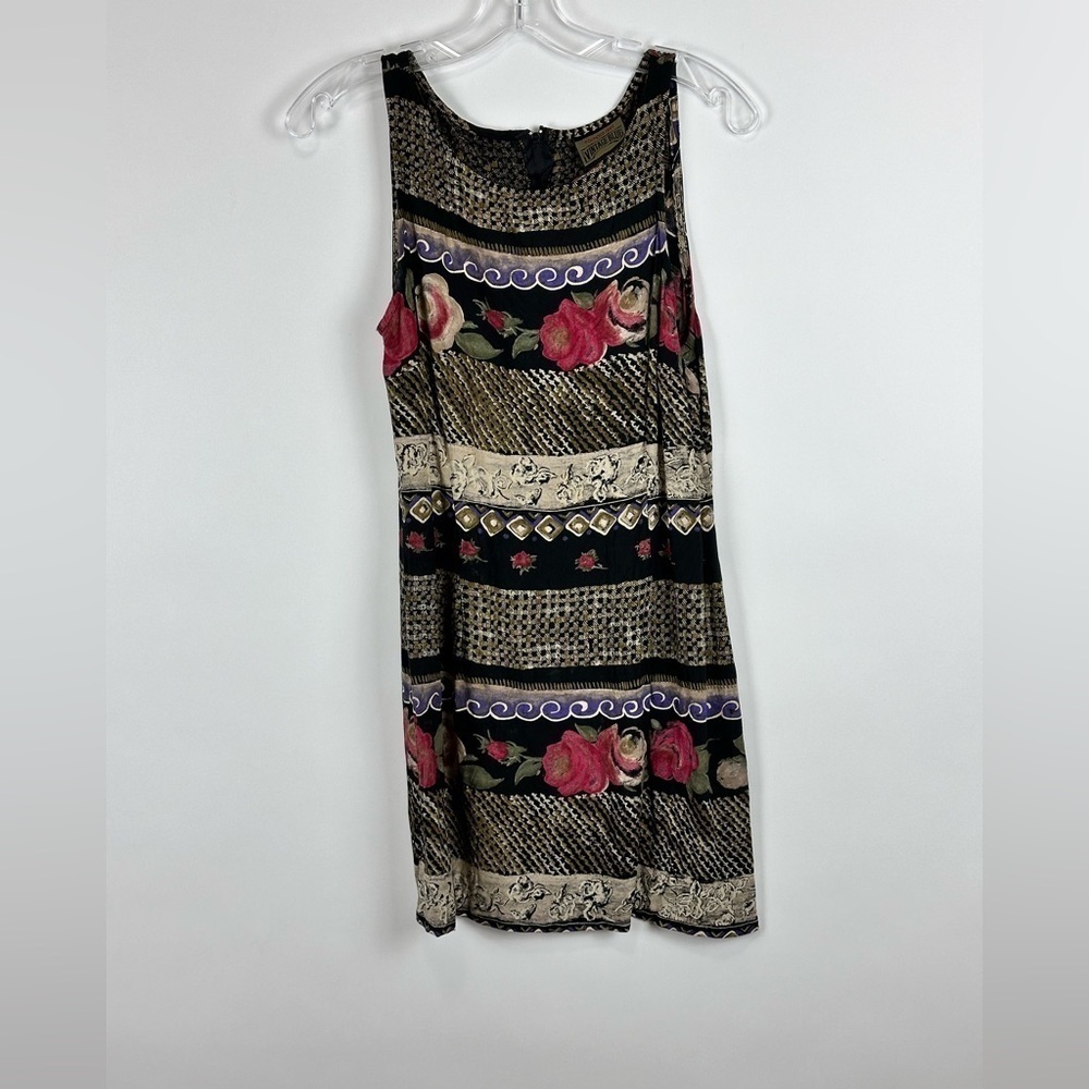 Women's Vintage Floral Mini Dress